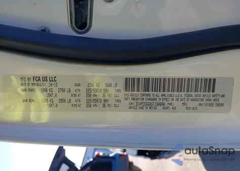 2016 Dodge Journey Crossroad Plus z USA, uszkodzony, nr VIN 3C4PDDGGXGT150840